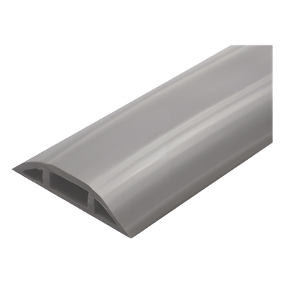Canaleta flexible gris de PVC auto extinguible, (Rollo de 25mts.) (9300-05030)
