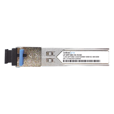 Transceptores Bidireccionales SFP (Mini-Gbic) / Monomodo / 1.25 Gbps de velocidad / Conector SC / Hasta 10 km de Distanc