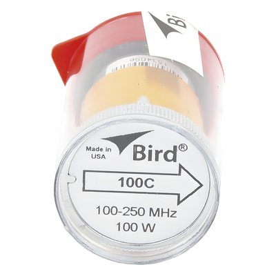 Elemento de 100 Watt en Línea 7/8" para Wattmetro BIRD 43 en Rango de Frecuencia de 100 a 250 MHz.