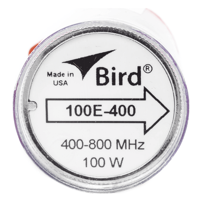 Elemento de 100 Watt en linea 7/8" para Wattmetro BIRD 43 en Rango de Frecuencia de 400 a 800 MHz.