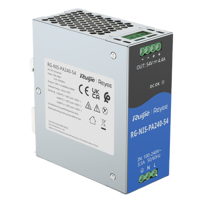 Fuente de Alimentación AC/DC 240W DIN-RAIL para Switch Industrial