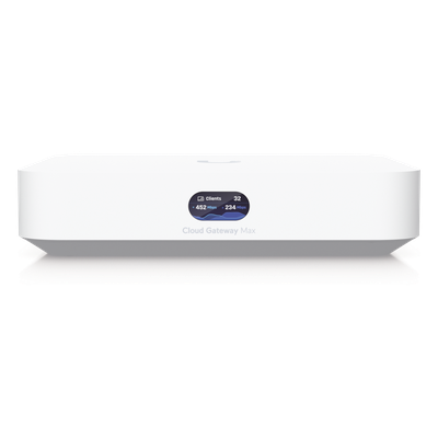 Cloud Gateway de 2.5 GbE Compacto con Soporte para hasta 30 Dispositivos UniFi, 300+ Clientes, Enrutamiento IPS de 2.3 G