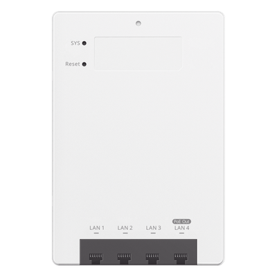 Punto de Acceso Mesh Wi-Fi 7 para interior en pared, hasta 512 usuarios ideal para Hotelería u Oficina.