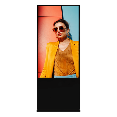 Pantalla Táctil de 55" 4K para Publicidad Digital / Base para Piso (Tótem) / Gestión de Contenido y Control Centralizado