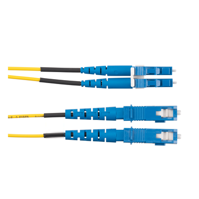Jumper de Fibra Optica Monomodo 9/125 OS2, LC-SC Duplex, OFNR (Riser), Color Amarillo, 15 Metros
