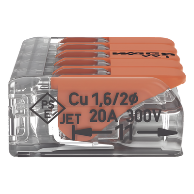 Conector Compacto para 1 Cable de Entrada 4 Cables de Salida / Cables Compatibles 28AWG-12AWG