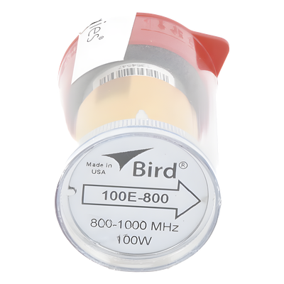 Elemento de 100 Watt en Línea 7/8" para Wattmetro BIRD 43 en Rango de Frecuencia de 800 a 1000 MHz.