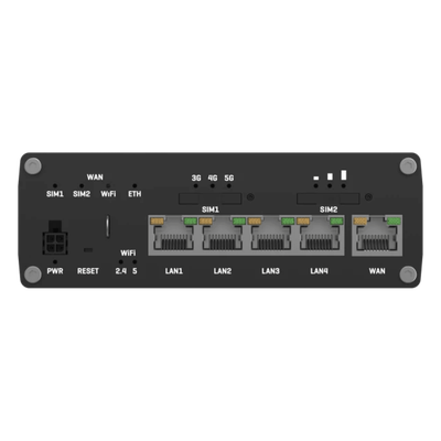 ROUTER INDUSTRIAL 5G/LTE CAT12 / 5 PUERTOS GIGABIT / WI-FI DOBLE BANDA DOBLE SIM