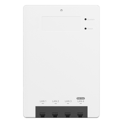 Punto de Acceso Mesh Wi-Fi 6 para interior en pared, hasta 320 usuarios ideal para Hotelería u Oficina.