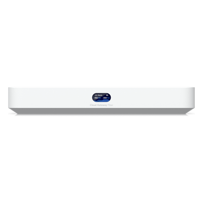 UniFi Cloud Gateway UCG Fiber / Administra todas las líneas UniFi / (4) puertos 2.5 GbE y (1) puerto LAN SFP+ 10G, (1) p