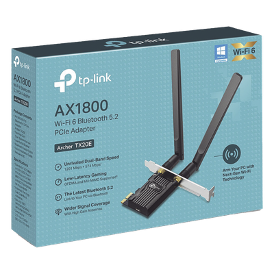Adaptador PCIe inalámbrico doble banda AC 1200 Mbps / Antena de alta ganancia / Tecnología MU-MUMO 2X2 / Soporte de perf