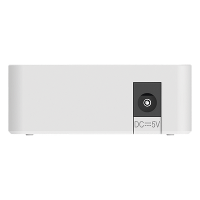 Switch non-PoE de 8 puertos 10/100/1000 Mbps no administrable, visible en Ruijie Cloud, con alta fiabilidad de red