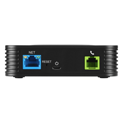 Adaptador para teléfono analógico (ATA) de 2 puertos FXS, diseñado para conectar sus dispositivos analógicos a una red V