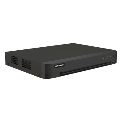 DVR 16 Canales TURBOHD + 16 Canales IP / 8 Megapixel (4K) / Audio por Coaxitron / ACUSENSE / Reconocimiento Facial / 2 B