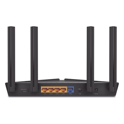 Router WiFi 6 doble banda AX 3000 Mbps / MU-MIMO y OFDMA / 1 Puerto WAN 10/100/1000 Mbps / 4 Puertos LAN 10/100/1000 Mbp