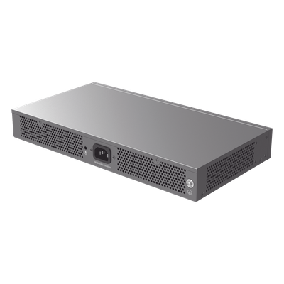 Switch Capa 3 Gigabit PoE+ Administrable / 8 puertos 10/100/1000 Mbps + 2 Puertos SFP+ 10G Uplink / Hasta 360W / Compati