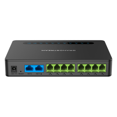 Gateway de 8 puertos FXS con Router NAT y doble puerto de red Gigabit