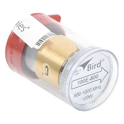 Elemento de 100 Watt en Línea 7/8" para Wattmetro BIRD 43 en Rango de Frecuencia de 800 a 1000 MHz.
