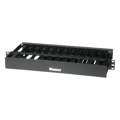 Organizador de Cables Horizontal PatchLink, Doble (Frontal y Posterior), Para Rack de 19in, 1UR