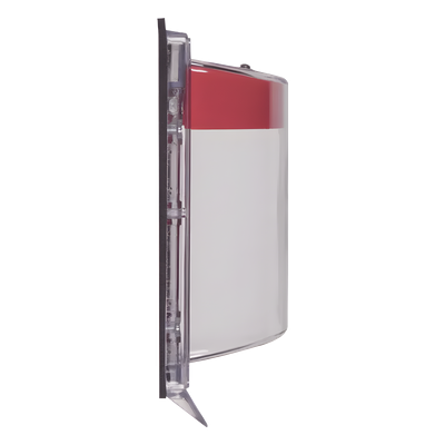 Protector de Policarbonato Super Resistente para Palanca de Incendio, sin Sirena y Texto en Español