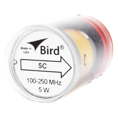Elemento de 5 Watt en linea 7/8" para Wattmetro BIRD 43 en Rango de Frecuencia de 100 a 250 MHz.