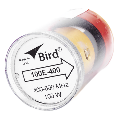 Elemento de 100 Watt en linea 7/8" para Wattmetro BIRD 43 en Rango de Frecuencia de 400 a 800 MHz.