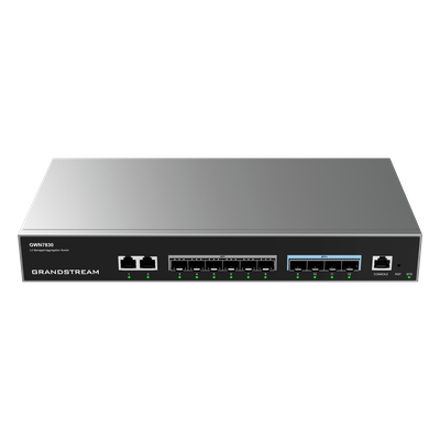 Switch Gigabit Administrable / 24 puertos 10/100/1000 Mbps + 4 Puertos SFP Uplink / Compatible con GWN Cloud.