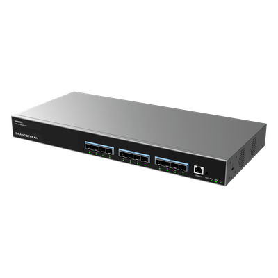 Switch Gigabit Administrable / 24 puertos 10/100/1000 Mbps + 4 Puertos SFP Uplink / Compatible con GWN Cloud.