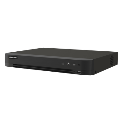 DVR 16 Canales TURBOHD + 16 Canales IP / 8 Megapixel (4K) / Audio por Coaxitron / ACUSENSE / Reconocimiento Facial / 2 B