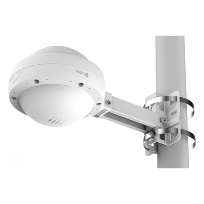 Punto de acceso Wi-Fi 6 para exterior 360°, IP 68, doble banda, 1775 Mbps, 2 puertos GE, hasta 256 usuarios, protección 