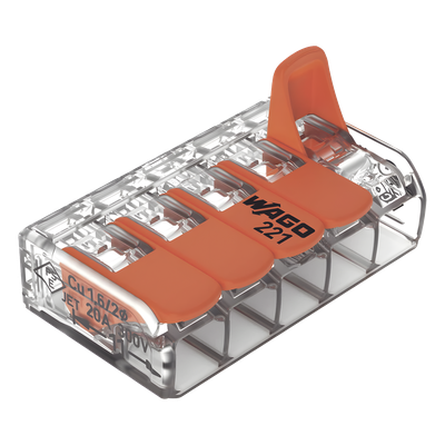 Conector Compacto para 1 Cable de Entrada 4 Cables de Salida / Cables Compatibles 28AWG-12AWG