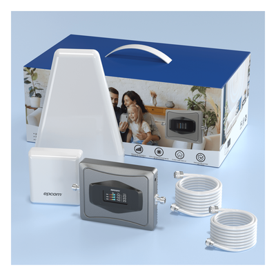 Kit Amplificador de Señal Celular 4G / Mejora las llamadas convencionales y VoLTE / Soporta los datos de las tecnologías
