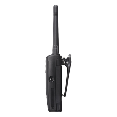400-520 MHz, 64 Canales, Digital NXDN-DMR-Análogo, GPS, Bluetooth, IP67, 2 Pines, Incluye Batería-Antena-Cargador-Clip.