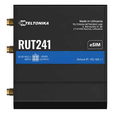 Industrial Cellular Router, 2 Ethernet Ports RJ45, WiFi 802.11b/g/n, WAN Failover