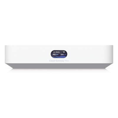 Cloud Gateway de 2.5 GbE Compacto con Soporte para hasta 30 Dispositivos UniFi, 300+ Clientes, Enrutamiento IPS de 2.3 G
