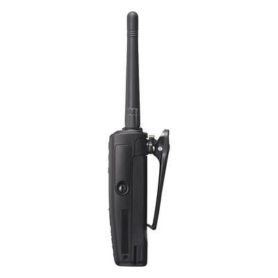 400-520 MHz, 260 Canales, Digital NXDN-DMR-Análogo, GPS, Bluetooth, IP67, 2 Pines, Incluye Batería-Antena-Cargador-Clip.