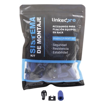 Kit de Montaje Rápido para Equipos en Rack / No más Tuercas Enjauladas / Soporta hasta 50 kg (50 Piezas)