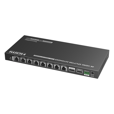 Kit Divisor y Extensor HDMI / Divide 1 Fuente HDMI a 8 Pantallas / Extiende la señal HDMI hasta 70 m / Resolución 4K @ 6