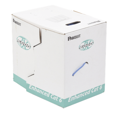 Bobina de Cable UTP 305 m. de Cobre, TX6000™ PanNet, Reelex, Azul, Categoría 6 Mejorado (23 AWG), PVC (CMR, Riser), de 4