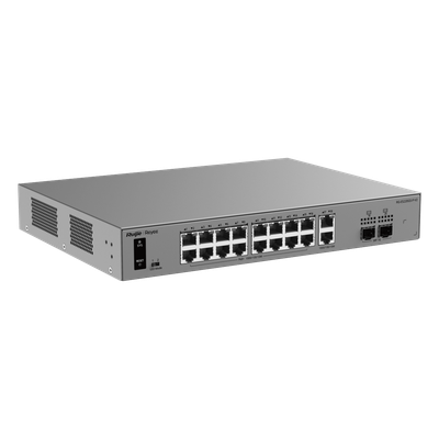 Switch Smart Cloud Managed PoE+ Capa 2 / 20 Puertos Gigabit / 16 Puertos PoE+ 250 W / 2 SFP 1G / Switching 40 Gbps / For