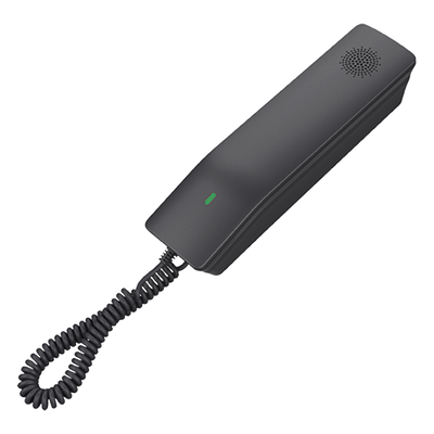 Teléfono IP Hotelero, 2 líneas SIP con 2 cuentas, codec Opus, IPV4/IPV6, color negro, con gestión en la nube GDMS