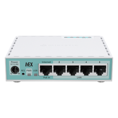 (hEX E50UG), Router 5 puertos gigabit
