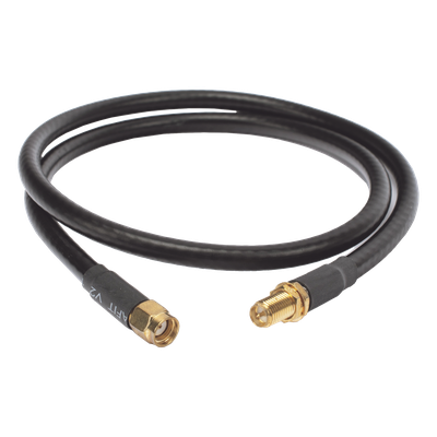 Cable LMR-240 de 60 cm con conectores SMA Macho Inverso y SMA Hembra Inverso.