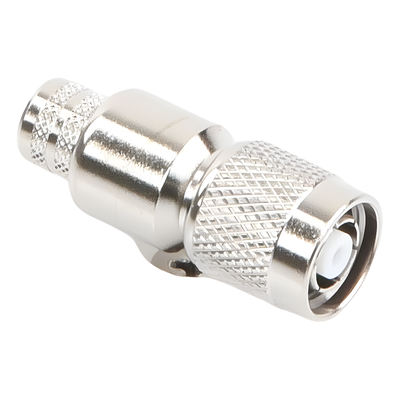 Conector TNC Macho Inverso, Anillo Plegable para ensamblar en cables RG-8/U, LMR-400, Niquel, Oro, Teflón