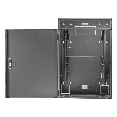 Gabinete de Montaje en Pared TrueEdge™, Con 9 UR para Equipo Activo y 9 UR para Paneles de Parcheo, Fabricado en Acero, 