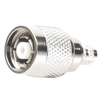 Conector TNC Macho Inverso de Anillo Plegable para Cables LMR-240, RG-8/X, Níquel/ Oro/ Teflón.