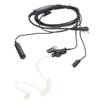 Micrófono con audífono 3 cables color negro P/ TK2202/3202L, TK2302/3302, TK2000/3000, TK2402/3402, TK2312/3312, NX240/3