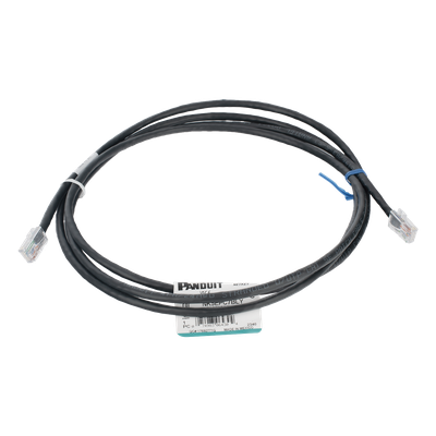 Cable de parcheo UTP Categoría 5e, con plug modular en cada extremo - 2 m. - Negro