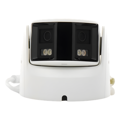 [ PROTECCIÓN ACTIVA ] Turret IP Panorámica 4 Megapíxel / 180° / Imagen a Color 24/7 / PoE / WDR 130° / IP67 / ACUSENSE /