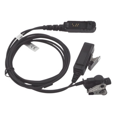 Micrófono de solapa de 2 hilos para MOTOROLA MOTOTRBO XPR6500/XPR6550/DGP4150/DGP6150